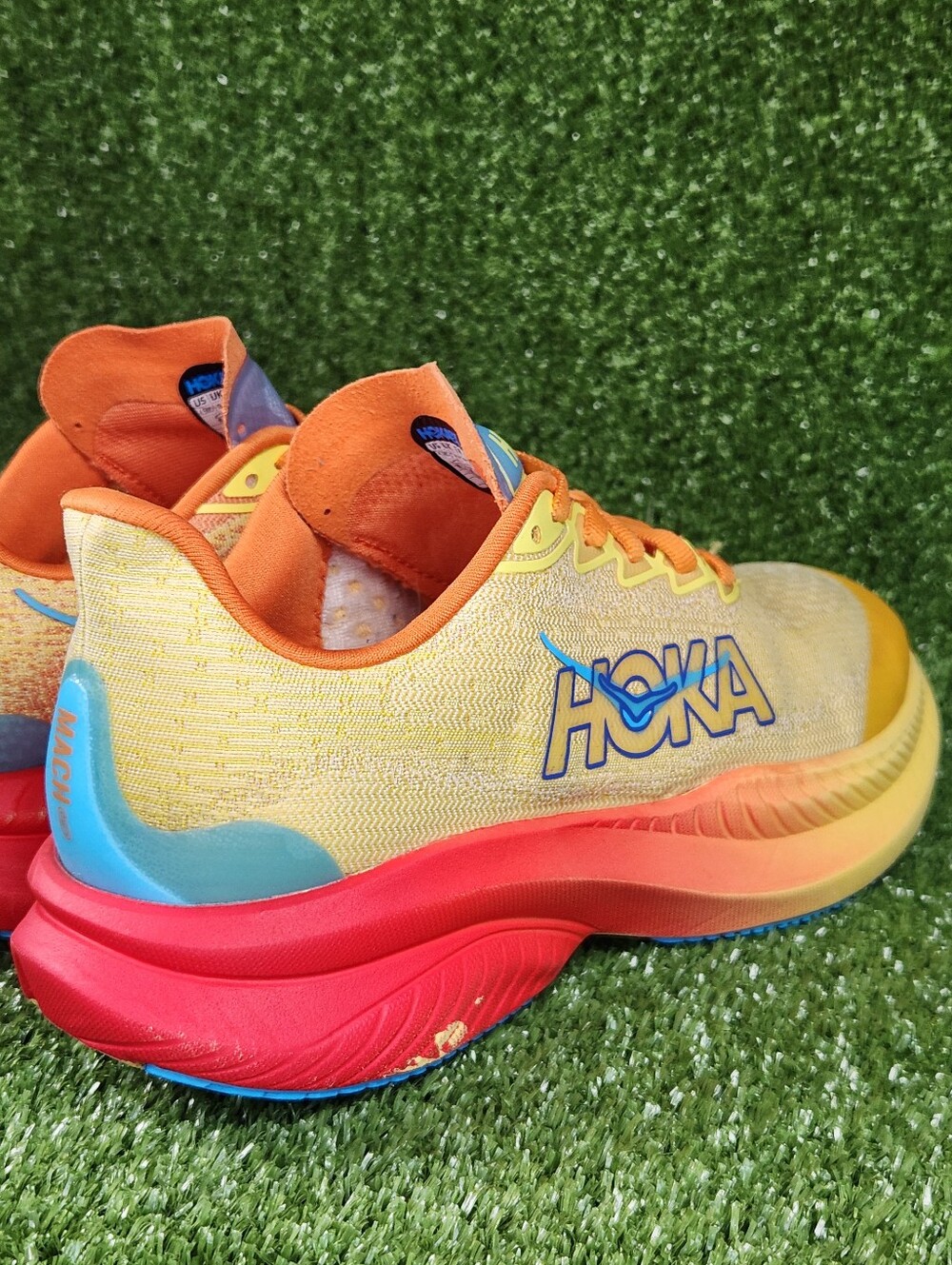 Hoka March 6 Big Boys Size 4.5 Youth Athletic Running Cushioned Shoes Sneakers - Picture 5 of 15